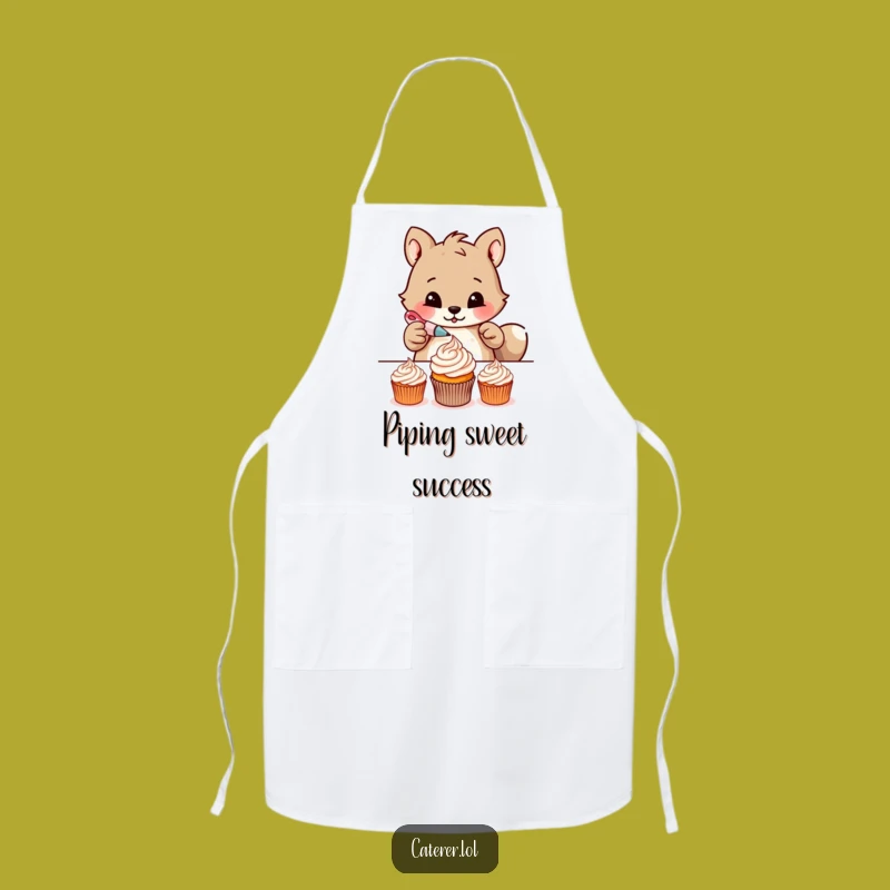 Funny Baker Animal Apron: Meticulous Frosting Fun for Kitchen Masters