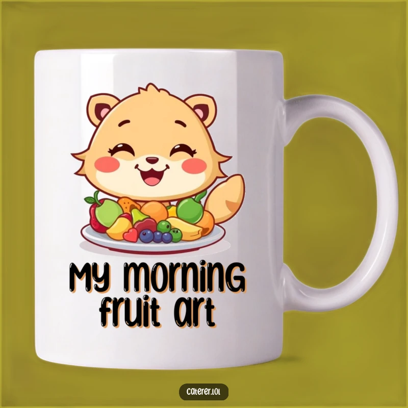 Funny Fruit Arranger Animal Mug: A Cheerful Gift for Foodies and Funny Art Lovers