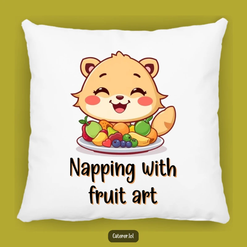 Funny Fruit Arranger Animal Pillow: Cozy Comfort with Cheerful Culinary Art
