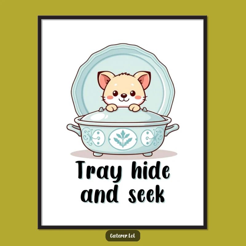 Funny Peekaboo Animal Digital Print: Playful Art for Instant Charm