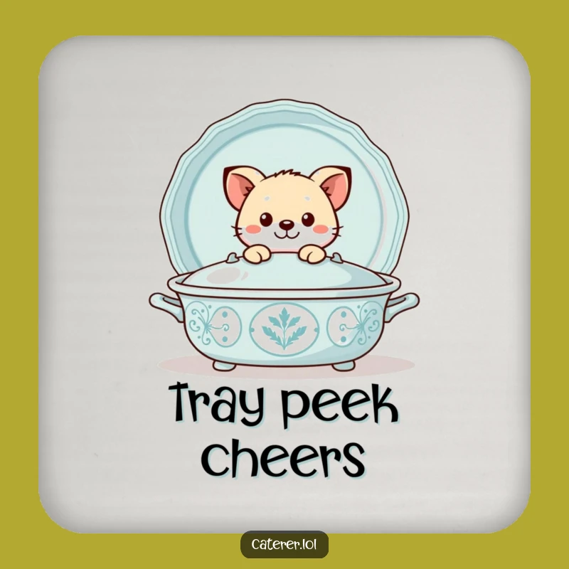 Funny Peekaboo Animal Coasters: Playful Protection with a Hidden Surprise