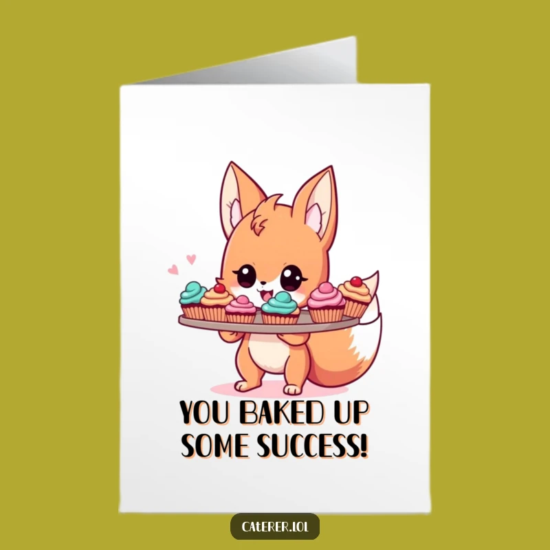 Free Printable Congrats Card: Cupcake Fox Sprite's Creation - Hilarious Downloadable Gift!